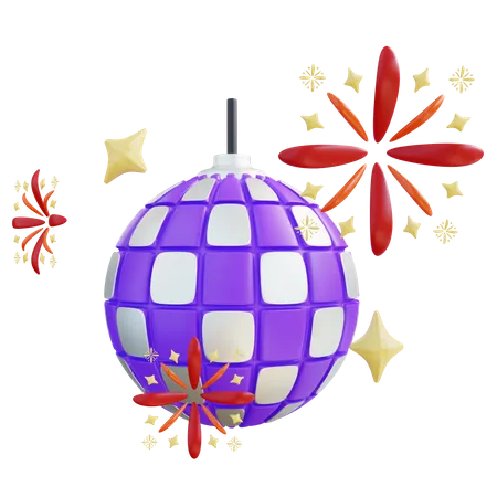 Boule disco  3D Icon