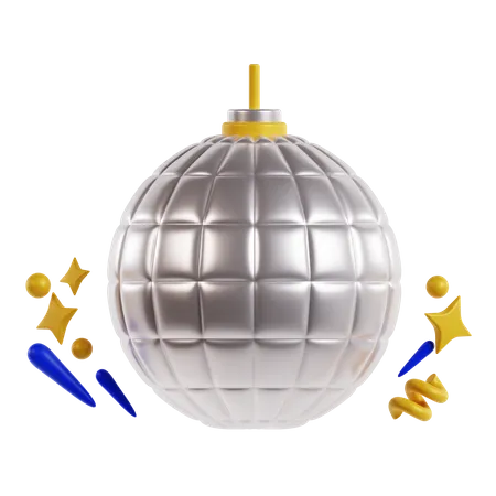 Boule disco  3D Icon