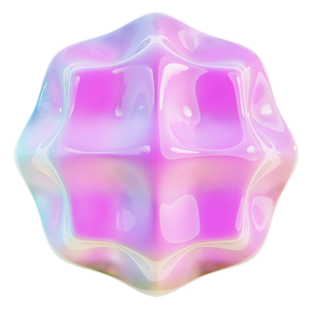 Forme abstraite de boule en spirale  3D Icon