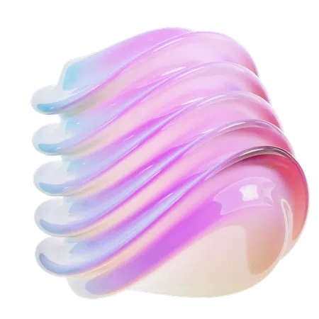 Forme abstraite de boule en spirale  3D Icon