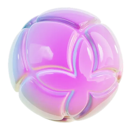 Forme abstraite de boule en spirale  3D Icon