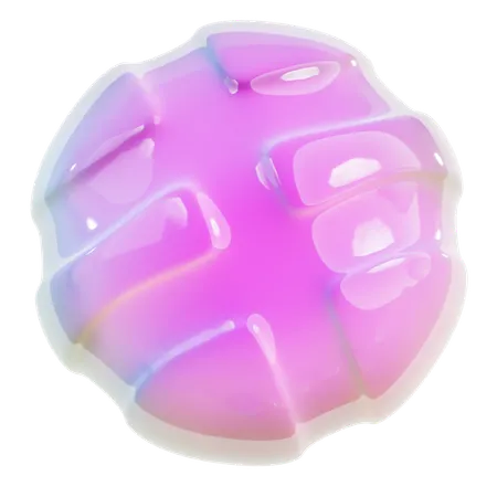 Forme abstraite de boule en spirale  3D Icon