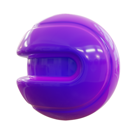 Forme abstraite de boule en spirale  3D Icon