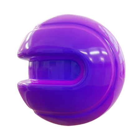 Forme abstraite de boule en spirale  3D Icon