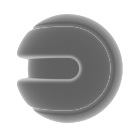 Forme abstraite de boule en spirale  3D Icon