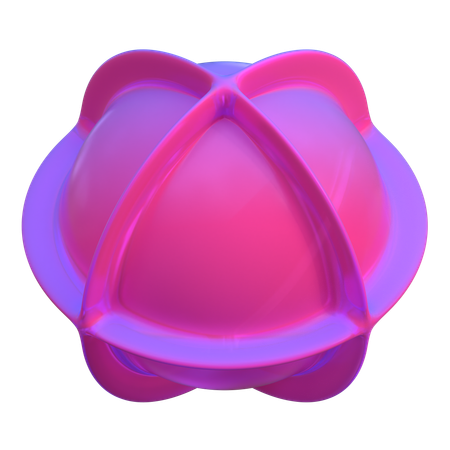 Forme abstraite de balle  3D Icon