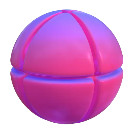 Forme abstraite de balle  3D Icon