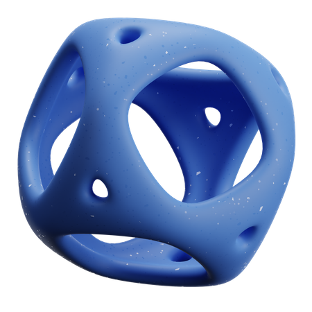 Forme abstraite de balle  3D Icon