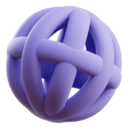 Forme abstraite de balle  3D Icon