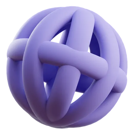 Forme abstraite de balle  3D Icon