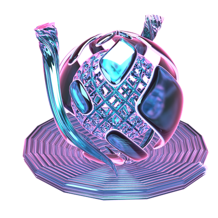 Forme abstraite de balle  3D Icon