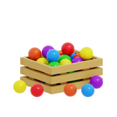 Boules colorées  3D Icon