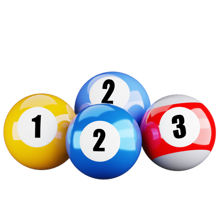 Boules de billard  3D Icon