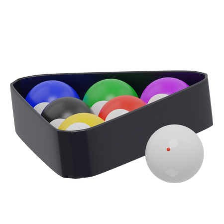 Boules de billard  3D Icon