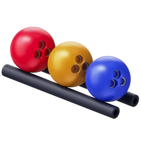 Boules de bowling  3D Icon