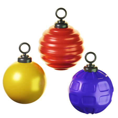 Boules de noel  3D Icon