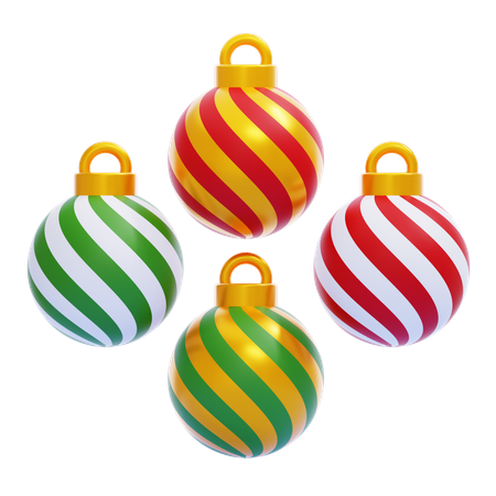 Boules de noel  3D Icon