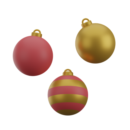 Boules de noel  3D Icon