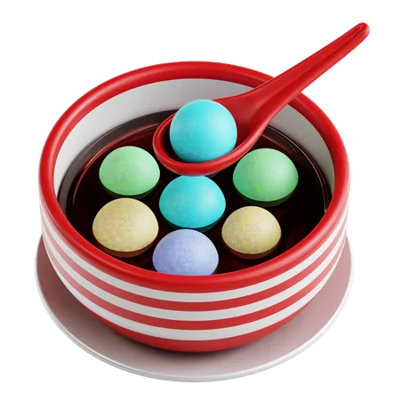 Boule de riz sucré  3D Icon