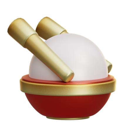 Boules de riz  3D Icon