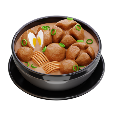 Boulettes de viande indonésiennes  3D Icon