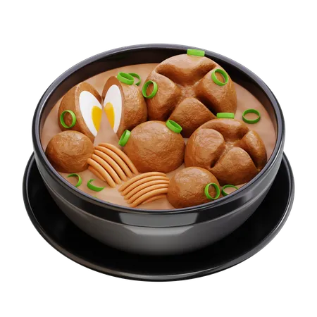 Boulettes de viande indonésiennes  3D Icon