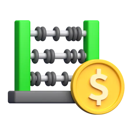 Calcul du boulier  3D Icon