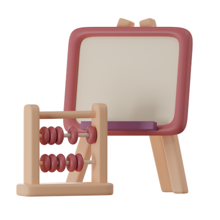 Boulier et planche  3D Icon