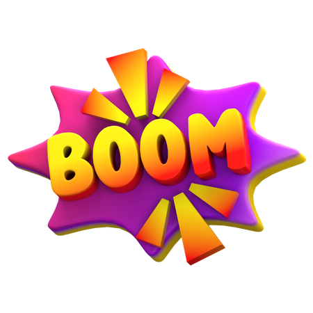 Boom  3D Sticker