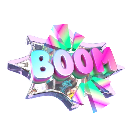 Boom  3D Sticker