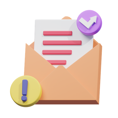 Bounce email  3D Icon