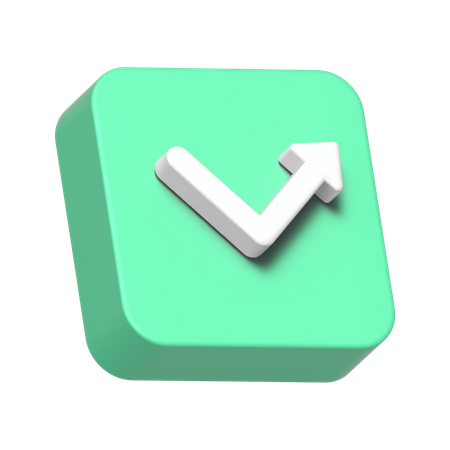 Pfeil nach oben  3D Icon