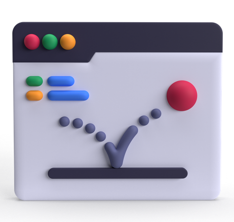 Bounce Rate  3D Icon