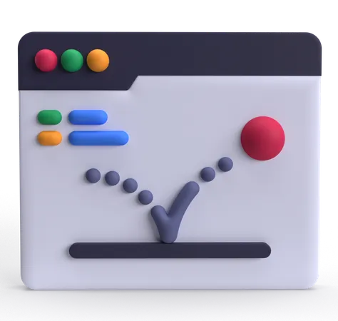 Bounce Rate  3D Icon
