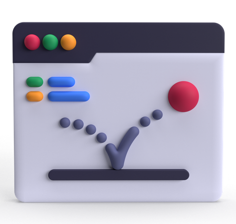 Bounce Rate  3D Icon