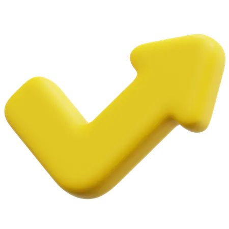 Bounce up arrow  3D Icon