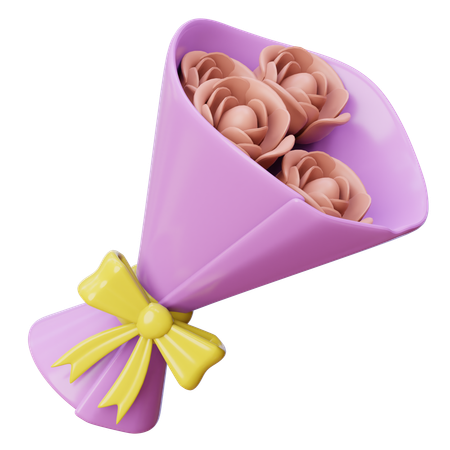 꽃다발  3D Icon