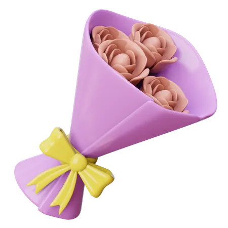 꽃다발  3D Icon