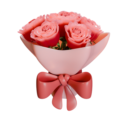 Bouquet 3D Icon