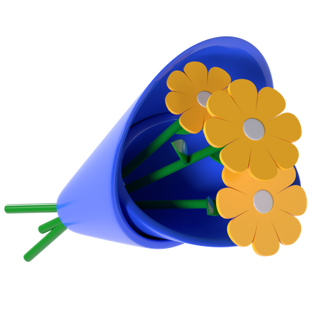 Bouquet  3D Illustration