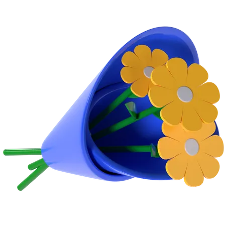 Bouquet 3D Illustration