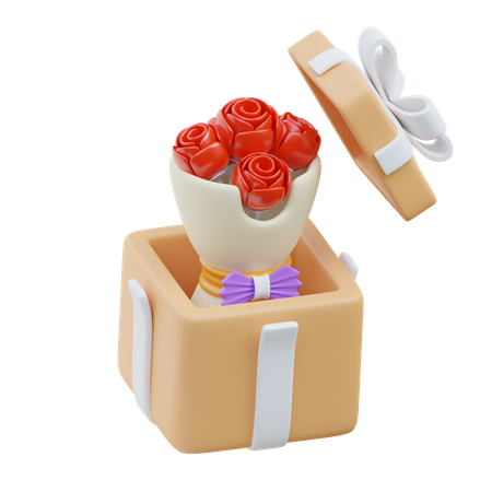 Bouquet cadeau  3D Icon