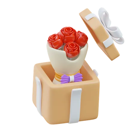 Bouquet cadeau  3D Icon