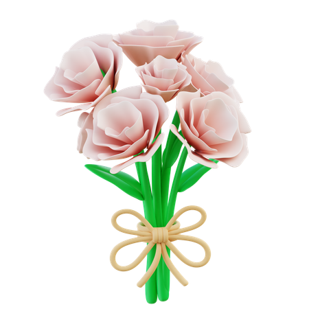 Bouquet d'oeillets  3D Icon