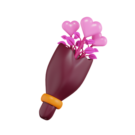 Bouquet d'amour  3D Icon