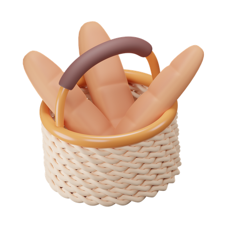 Bouquet de baguette  3D Icon