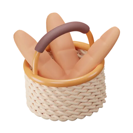 Bouquet de baguette  3D Icon