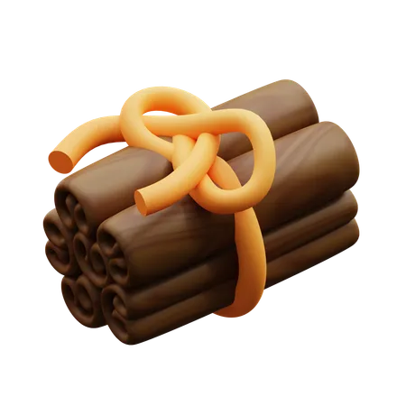 Un bouquet de cannelle  3D Icon