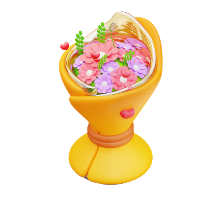 Bouquet de fleurs  3D Icon