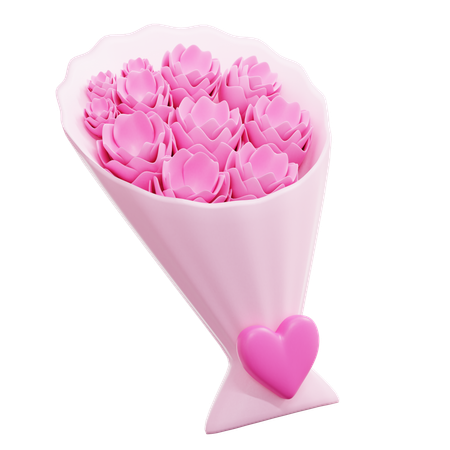 Bouquet de fleurs  3D Icon